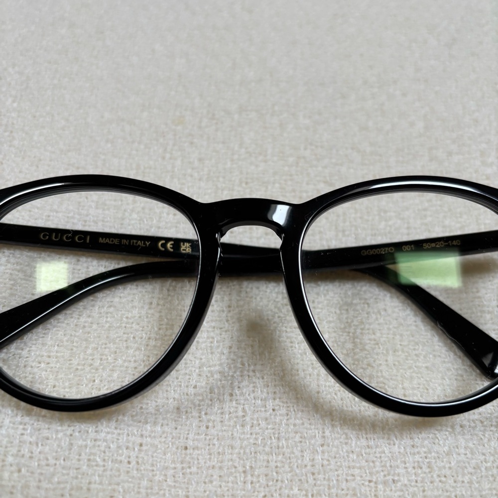 GUCCI Black Round Glasses GG0027O - Picture 5 of 16